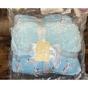 422. Little snuggles Beautifully‎ Bold Blue Dalmatians Minky Lush 50x65